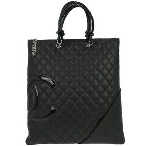Chanel Black Calfskin Cambon Ligne Handbag 116654